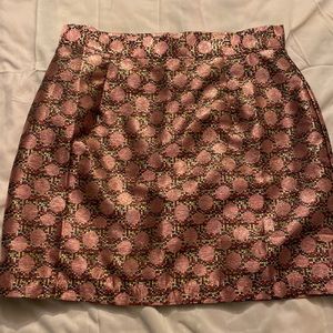 ModCloth Shiny Polka Dot Taffetta Mini Skirt